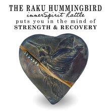 Hummingbird Whisperer Raku Heart innerSpirit Rattle