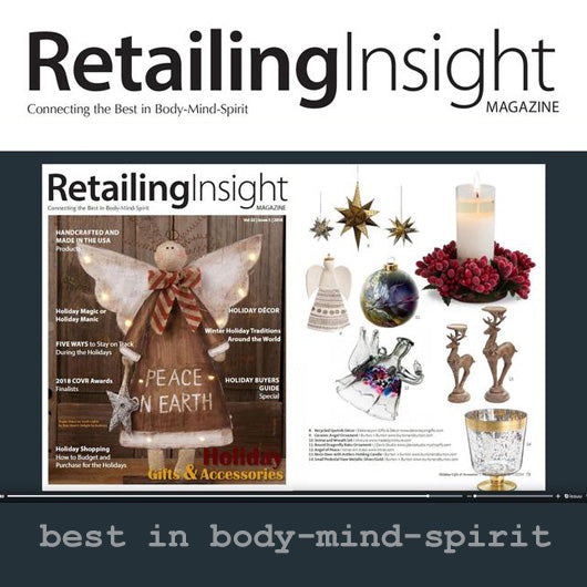 Raku Ornament Editor's Pick in Retailing Insight Magazine