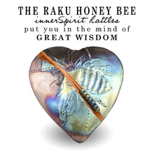 Honeybee Raku Heart innerSpirit Rattle