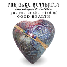 Butterfly Raku Heart innerSpirit Rattle