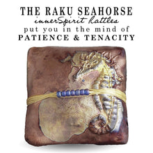 innerSpirit Rattle Raku Square Seahorse